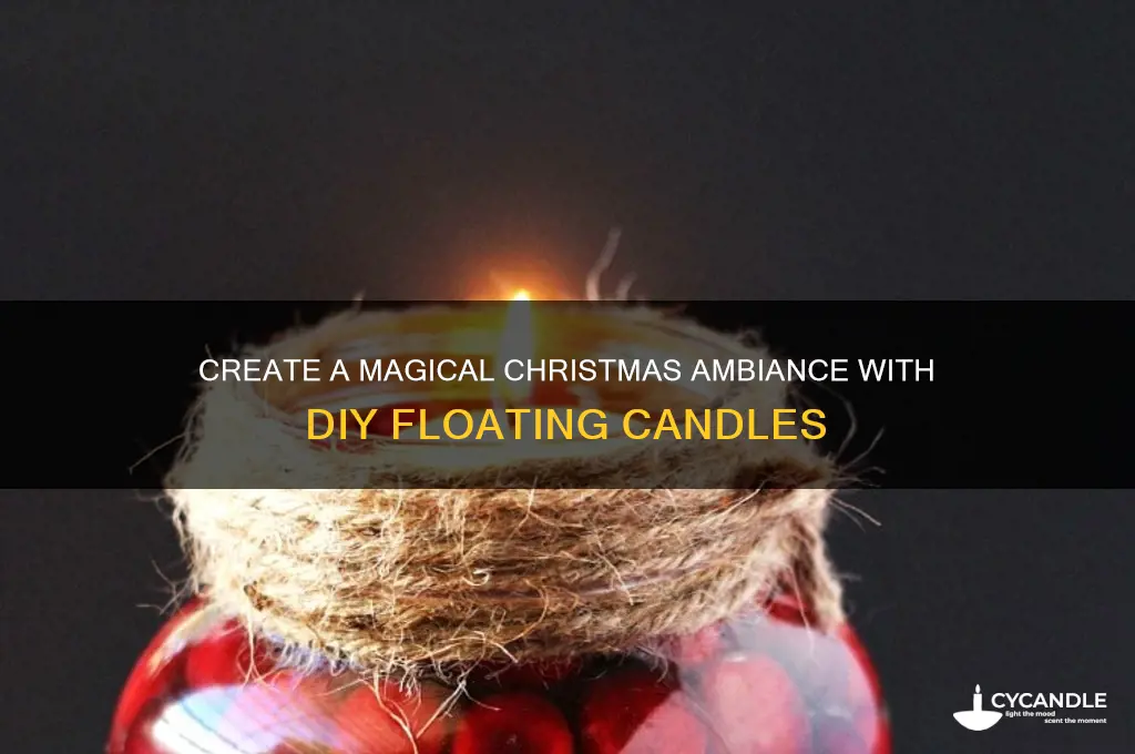 how to make a christmas floating candle