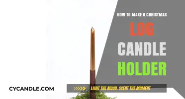 Crafting a Festive Christmas Log Candle Holder DIY Guide