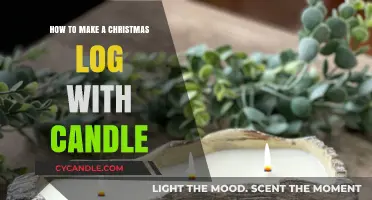 Crafting a Festive Christmas Log with Candles: A Step-by-Step Guide