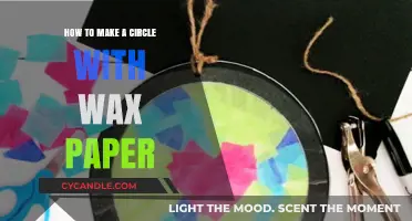 Crafting Perfect Circles: Simple Wax Paper Technique for DIY Projects