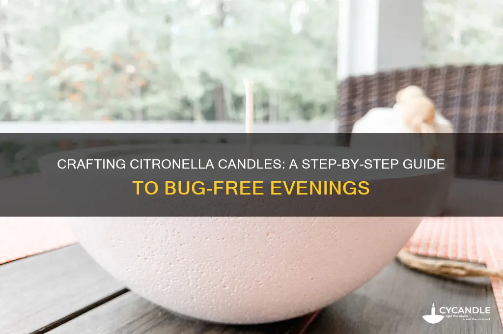 how to make a citranella candle
