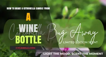 DIY Citronella Candle: Upcycle Wine Bottles for Bug-Free Evenings