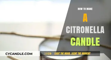 Craft Your Own Citronella Candle: A Simple DIY Guide