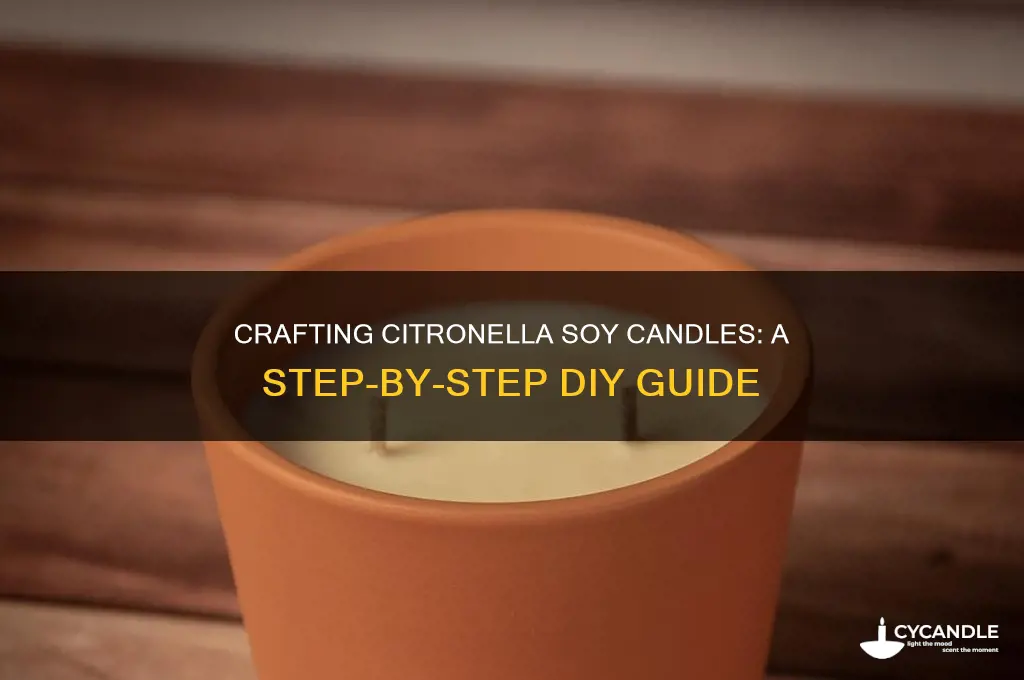 how to make a citronella soy candle