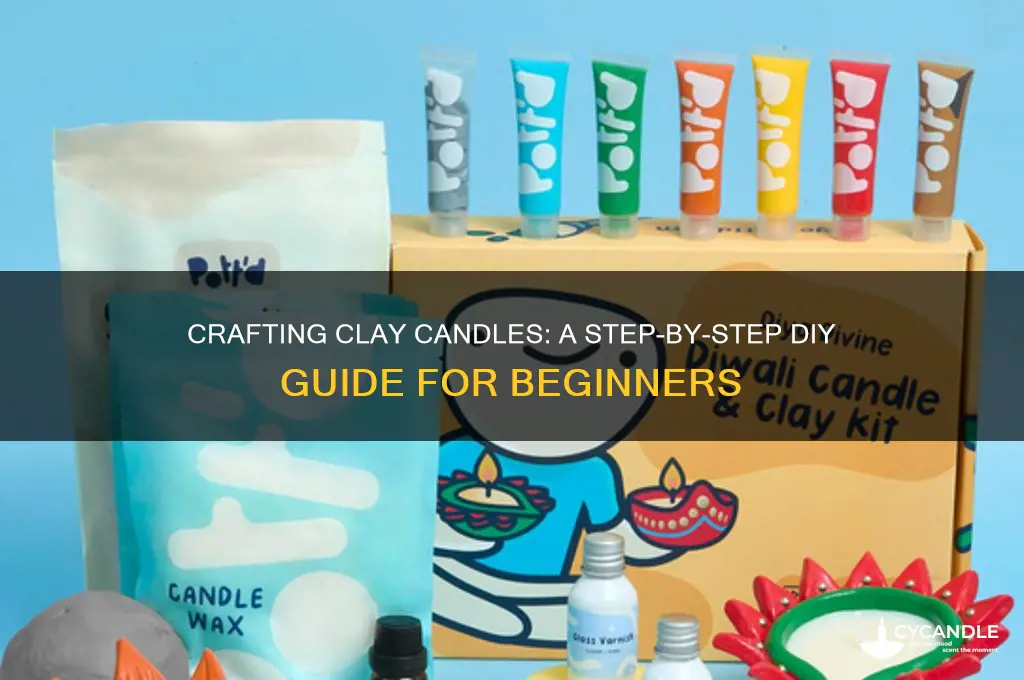 how to make a clay candle