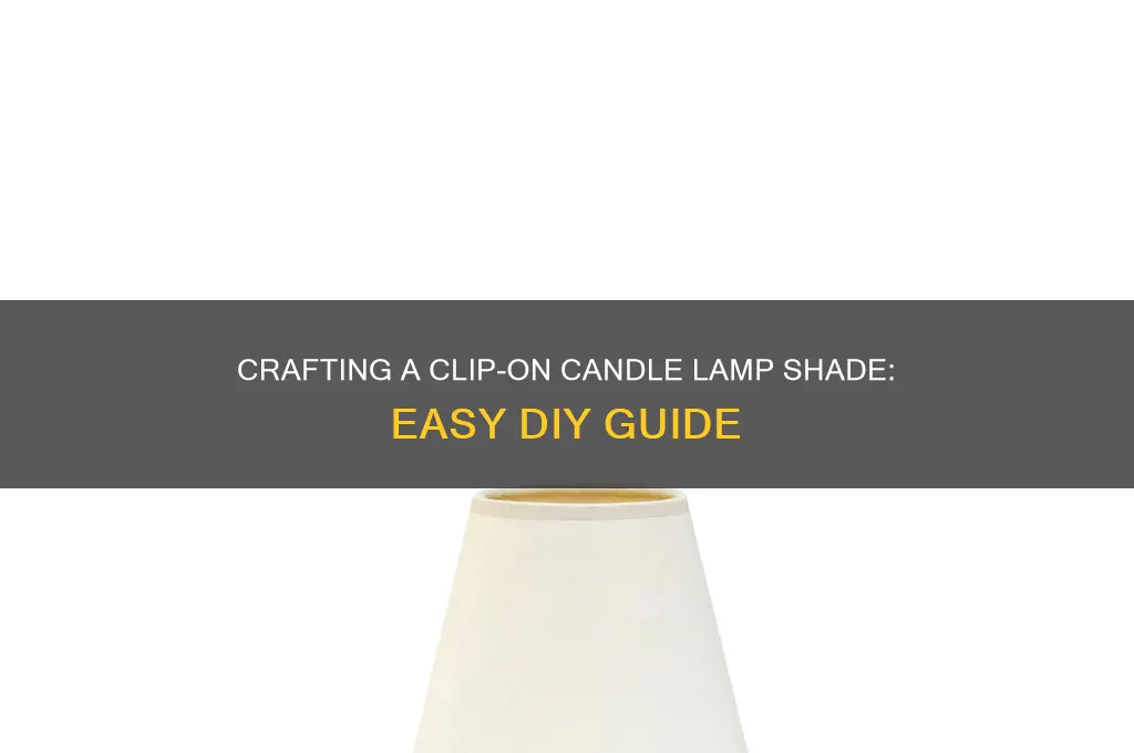 how to make a clip on candle lamp shade