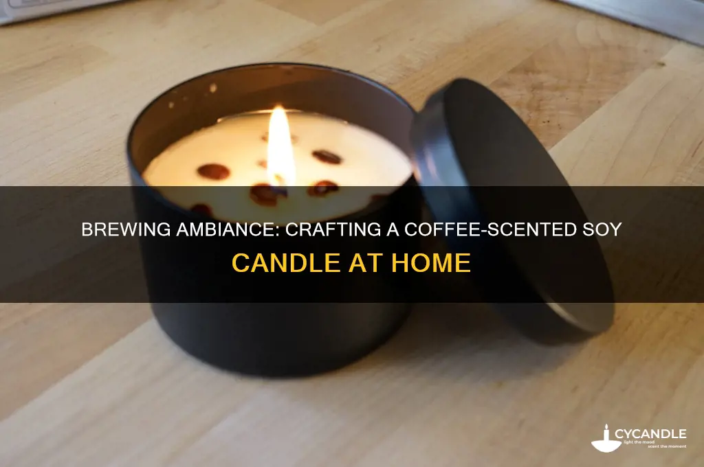 how to make a coffee scented soy candle
