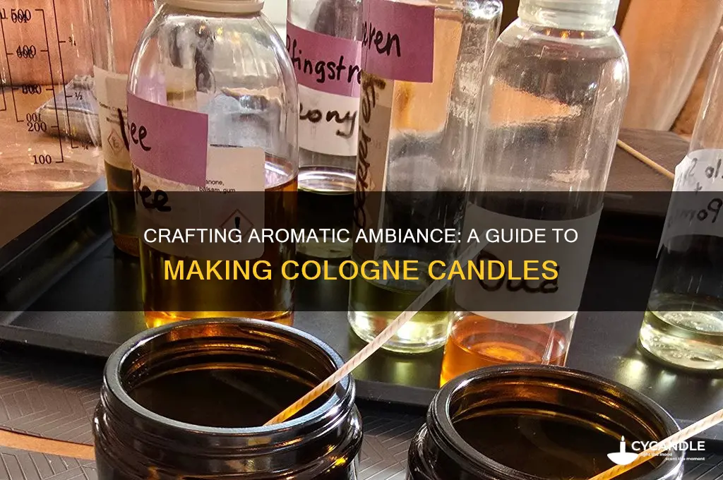 how to make a cologne candle
