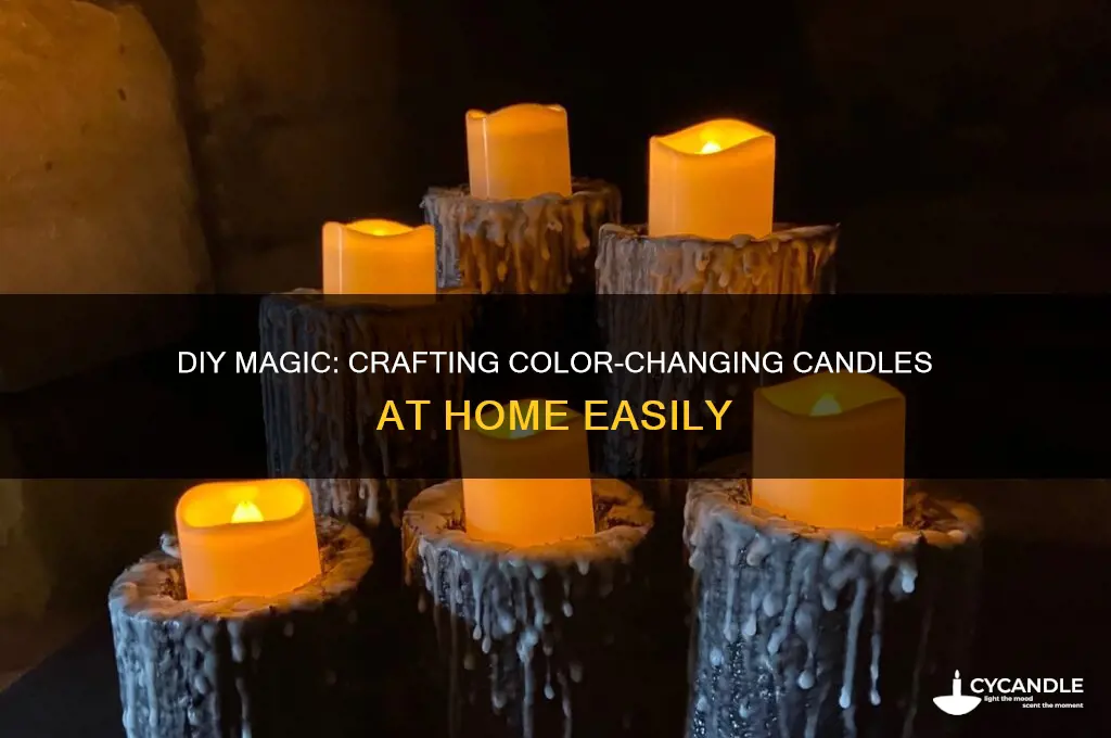 how to make a color changing candle