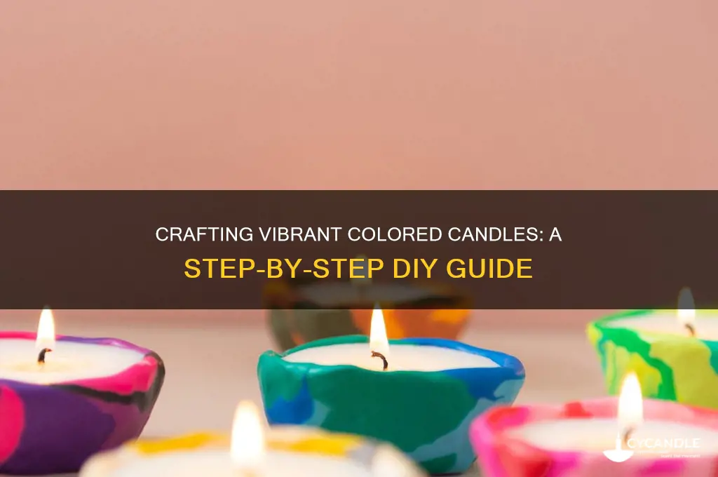 how to make a colored candle