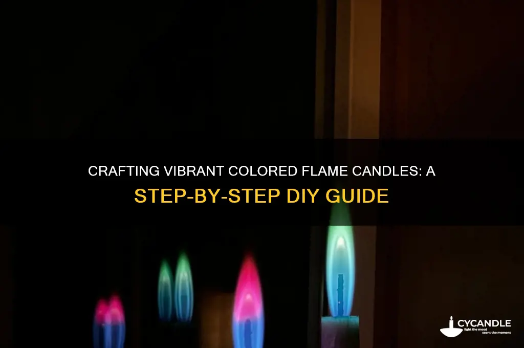 how to make a colored flame candle