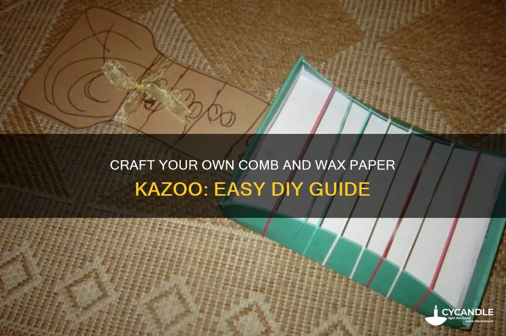 how to make a comb and wax paper kazoo