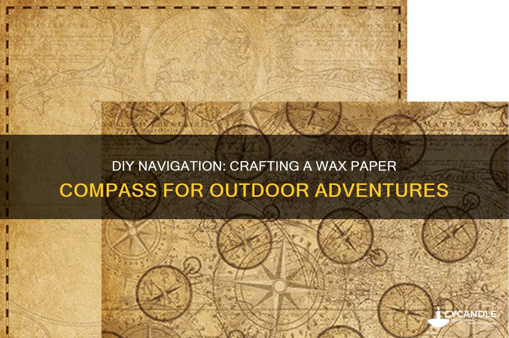 how to make a compass with wax paper