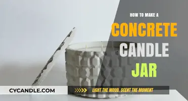 DIY Concrete Candle Jar: Crafting Elegant Home Decor Step-by-Step