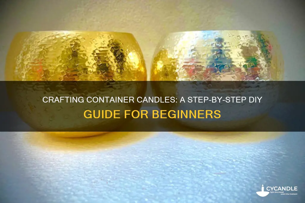 how to make a container candle