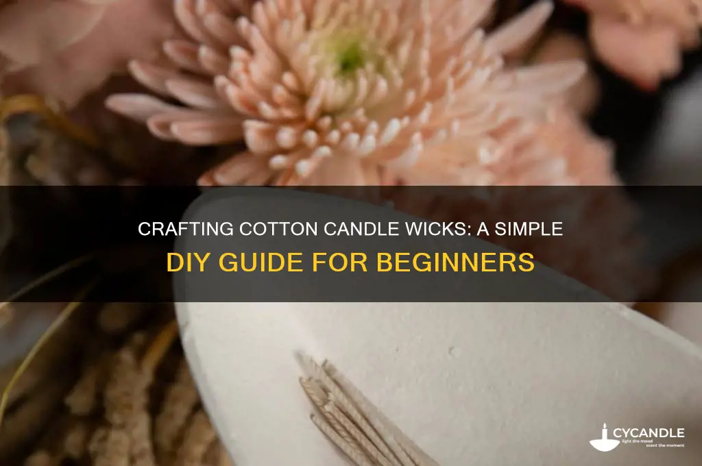 how to make a cotton string for a candle