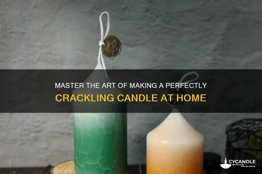 how to make a crackling candle