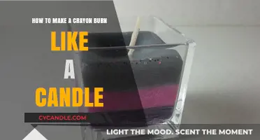 Creative Candle Hack: Turn Crayons into Burning Wax Lights