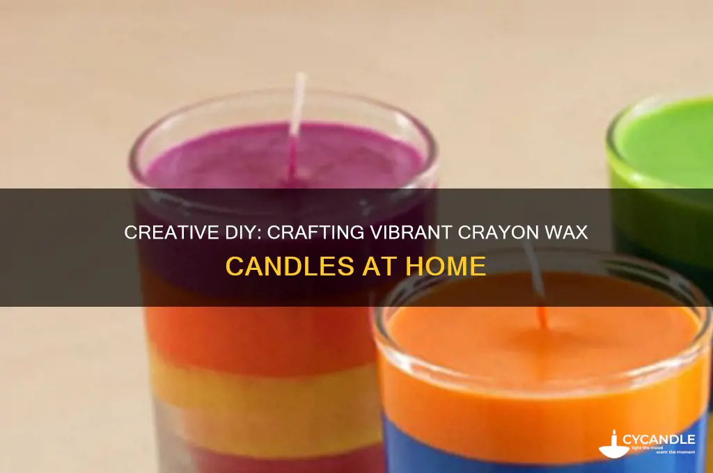 how to make a crayon candle wax