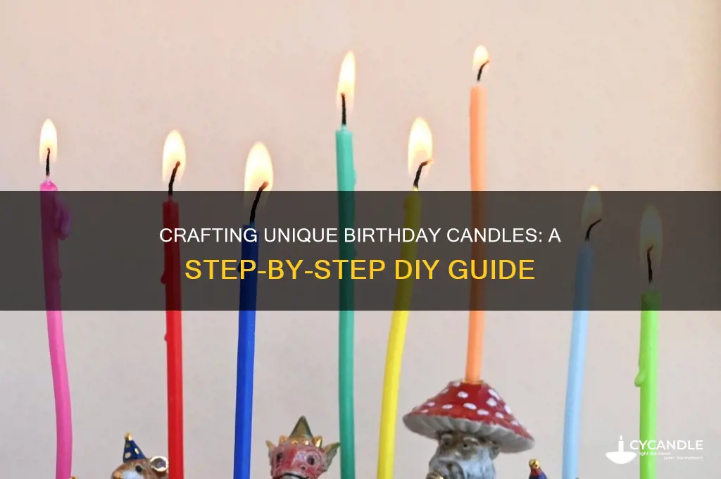 how to make a custom birthday candle