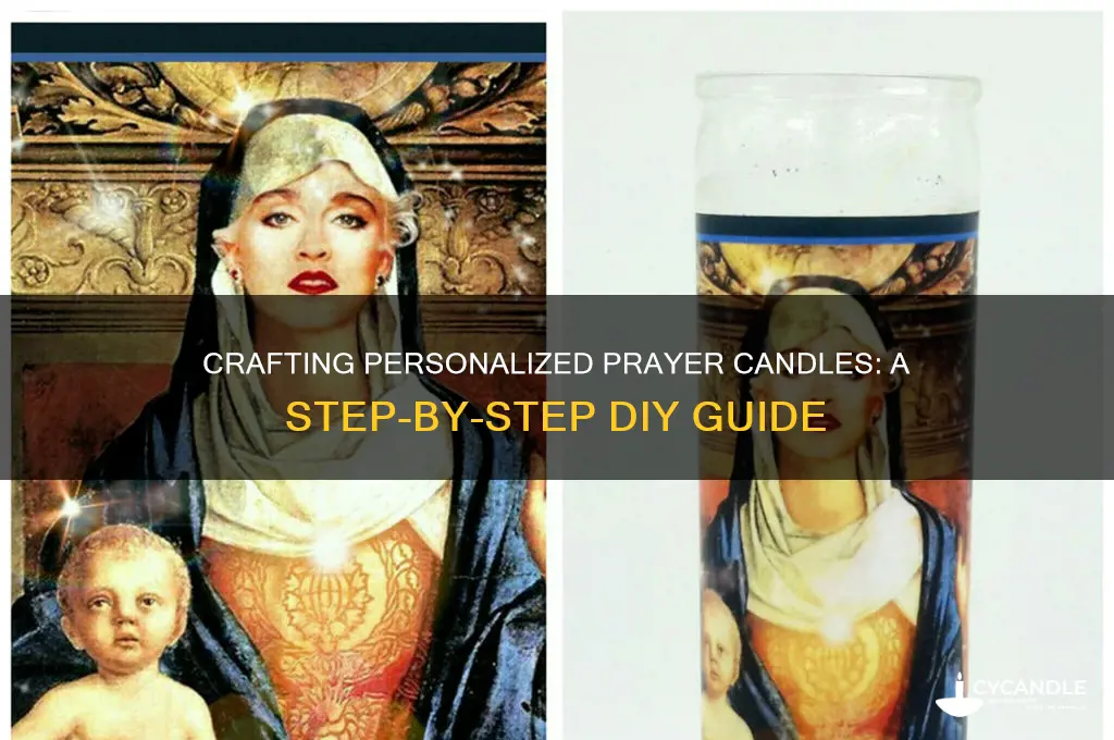 how to make a custom prayer candle