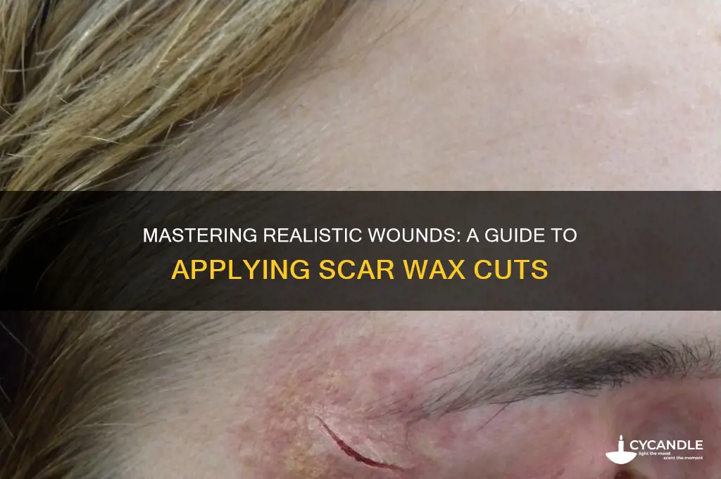 how to make a cut with scar wax