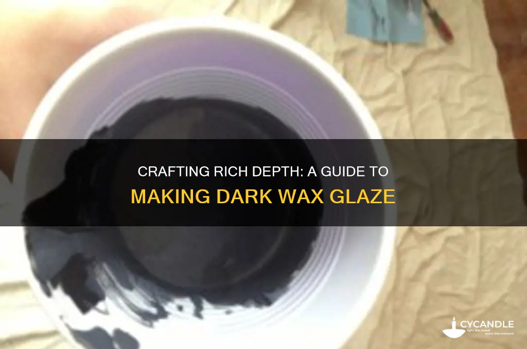 how to make a dark wax glaze