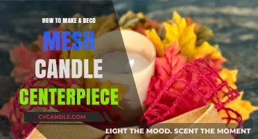 Crafting a Stunning Deco Mesh Candle Centerpiece: Easy DIY Guide