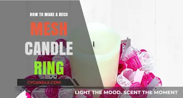 Crafting a Stunning Deco Mesh Candle Ring: Easy DIY Guide