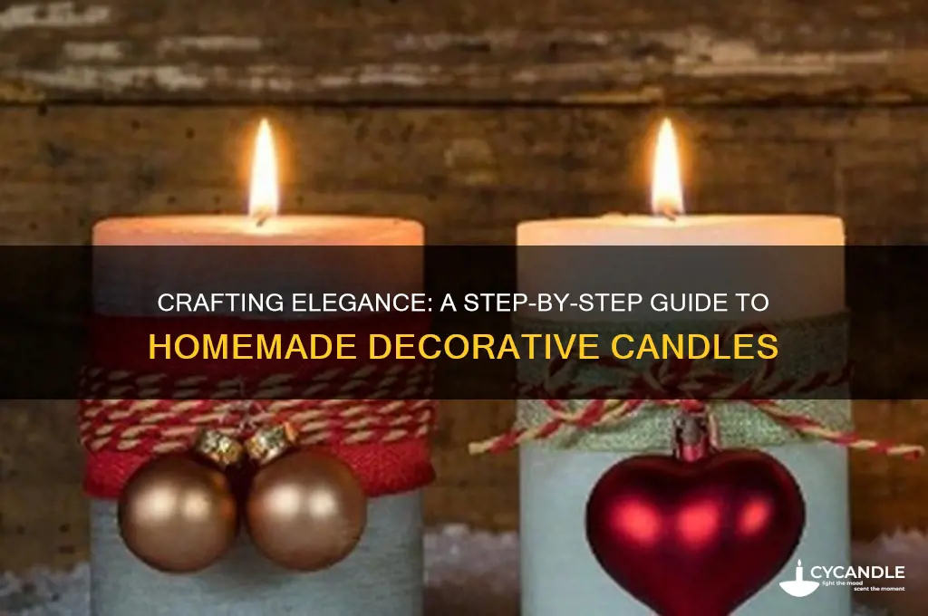 how to make a decorative candle in home