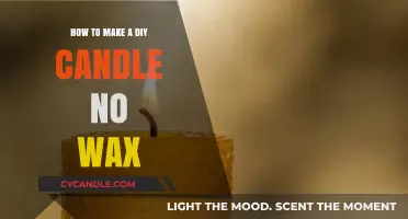 Creative Candle Making: DIY Wax-Free Candles at Home