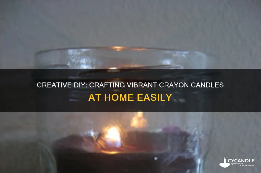 how to make a diy candle with crayons