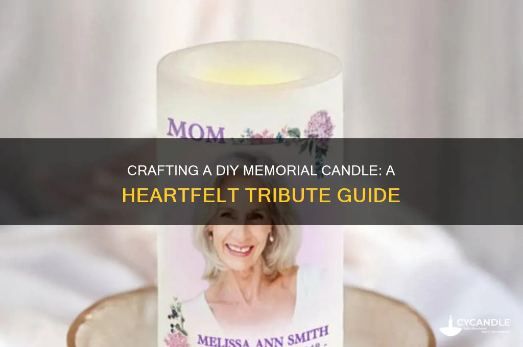 how to make a diy memorial candle