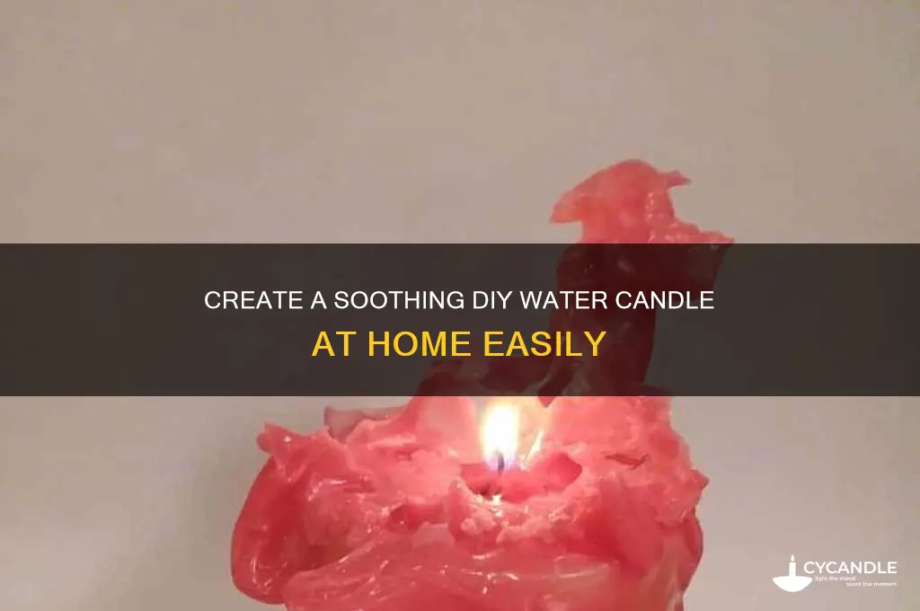 how to make a diy water candle