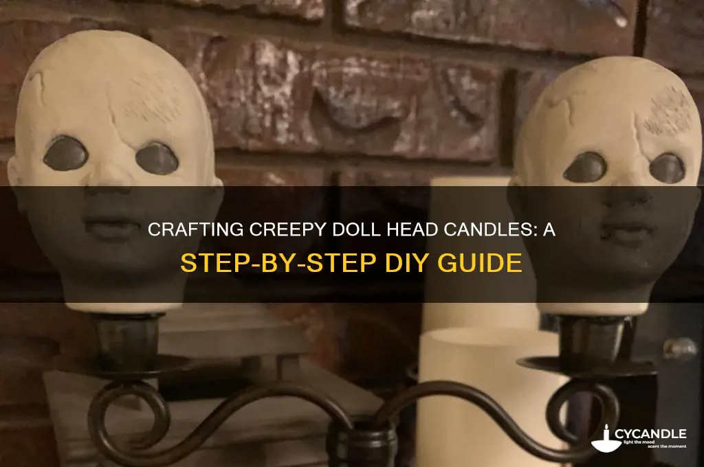 how to make a doll head candle