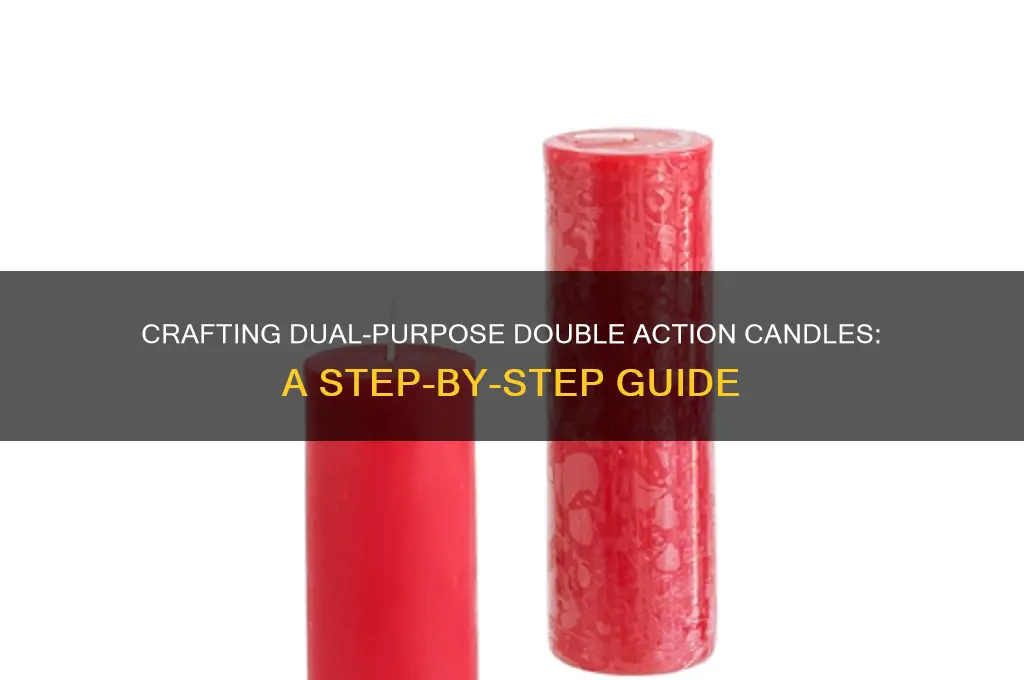 how to make a double action candle