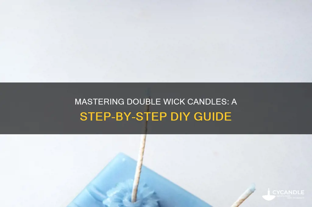 how to make a double wick candle