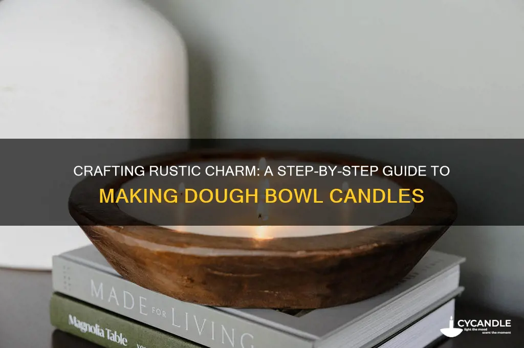 how to make a dough bowl candle