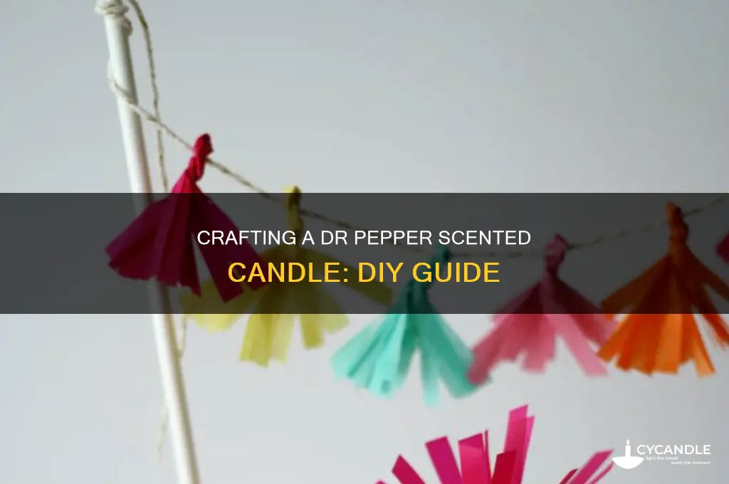 how to make a dr pepper candle