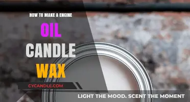 DIY Engine Oil Candle Wax: Creative Upcycling for Unique Lighting