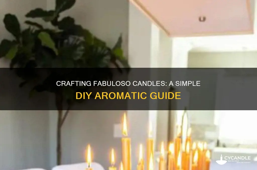 how to make a fabuloso candle