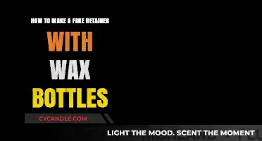DIY Fake Retainer: Crafting with Wax Bottles Step-by-Step Guide