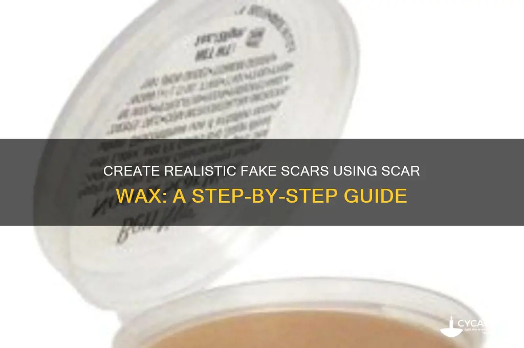 how to make a fake scar with scar wax