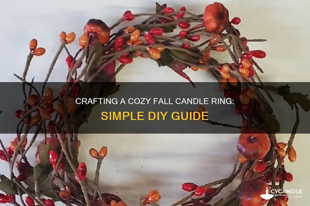 how to make a fall candle ring