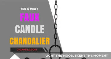 Crafting a Stunning Faux Candle Chandelier: Easy DIY Guide