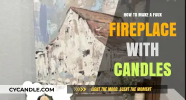 Create a Cozy Ambiance: DIY Faux Fireplace with Candles Guide