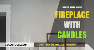 Create a Cozy Faux Fireplace Ambiance Using Candles: Easy DIY Guide
