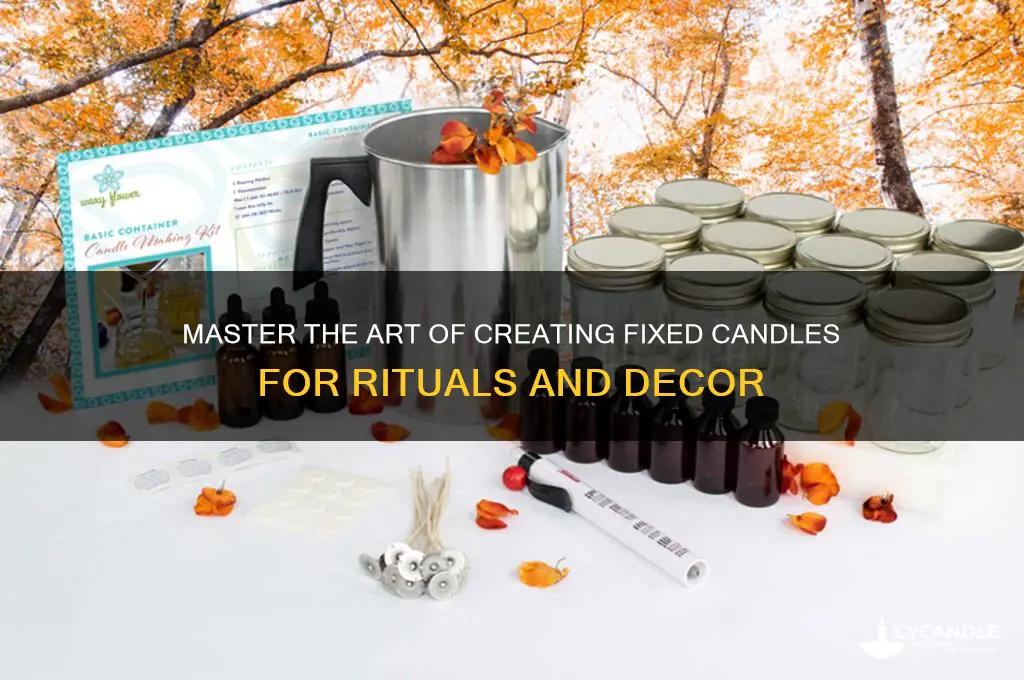how to make a fixed candle
