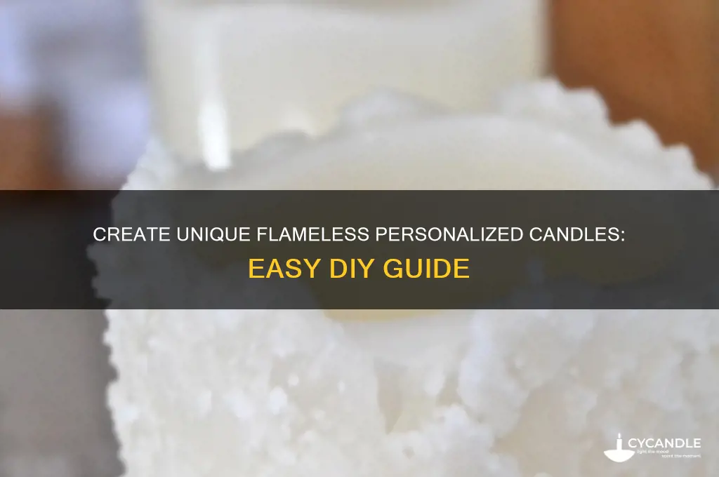how to make a flameless personalized candles
