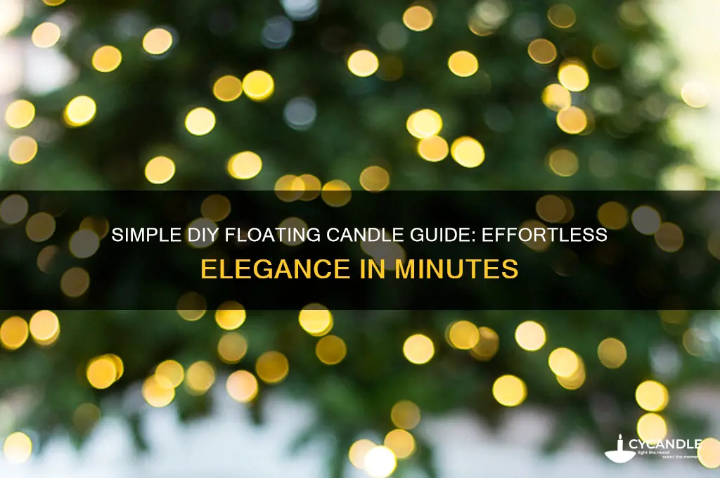 how to make a floating candle easy